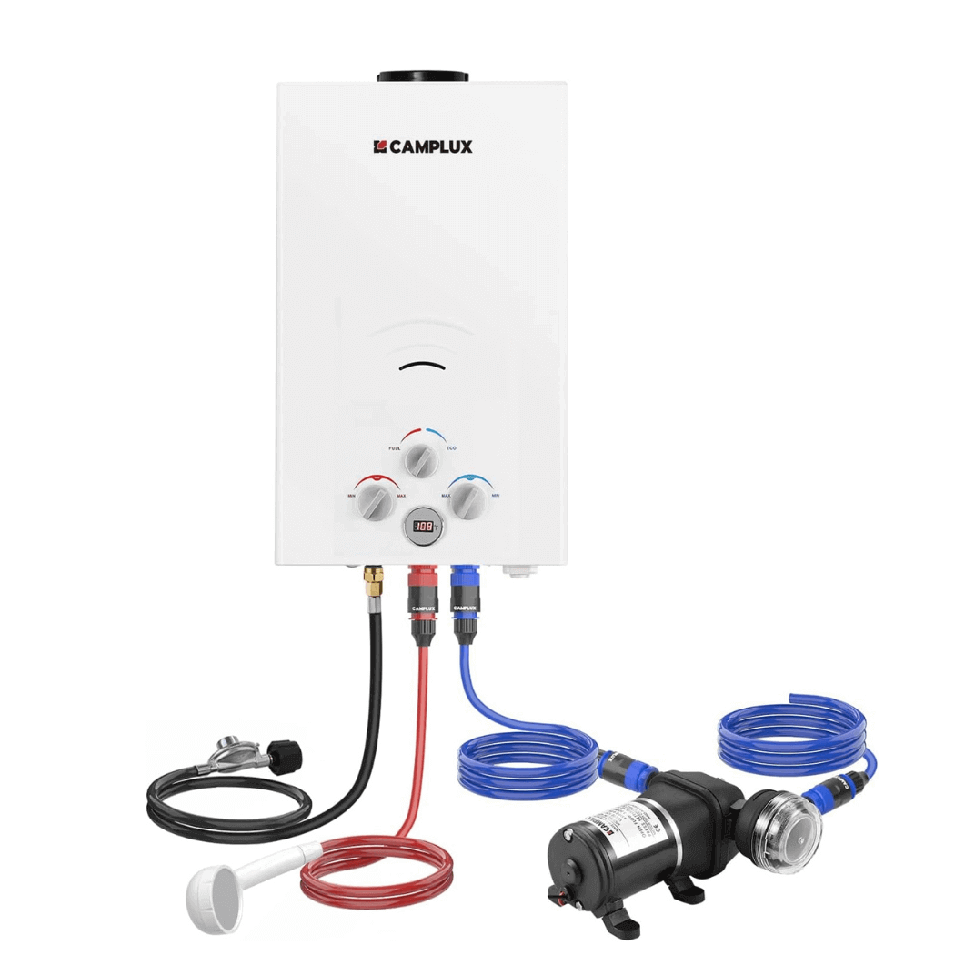 Camplux BW264P120 Camping Water Heater Pump Kit