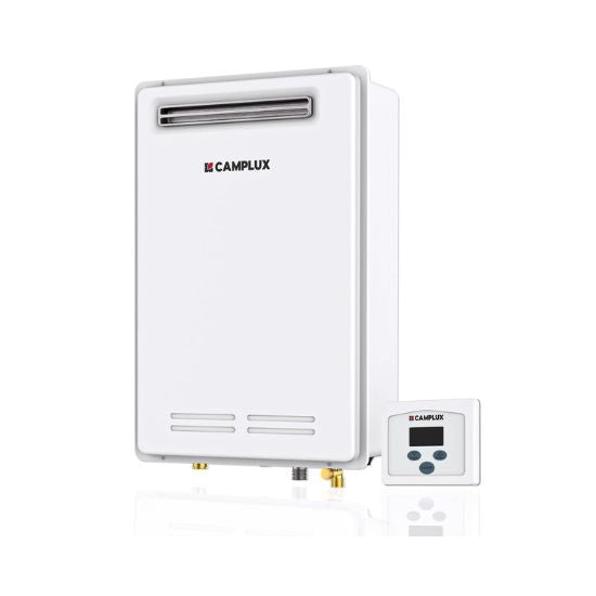 Camplux Whole Home Outdoor Tankless Hot Water Heater 5.28 GPM | White