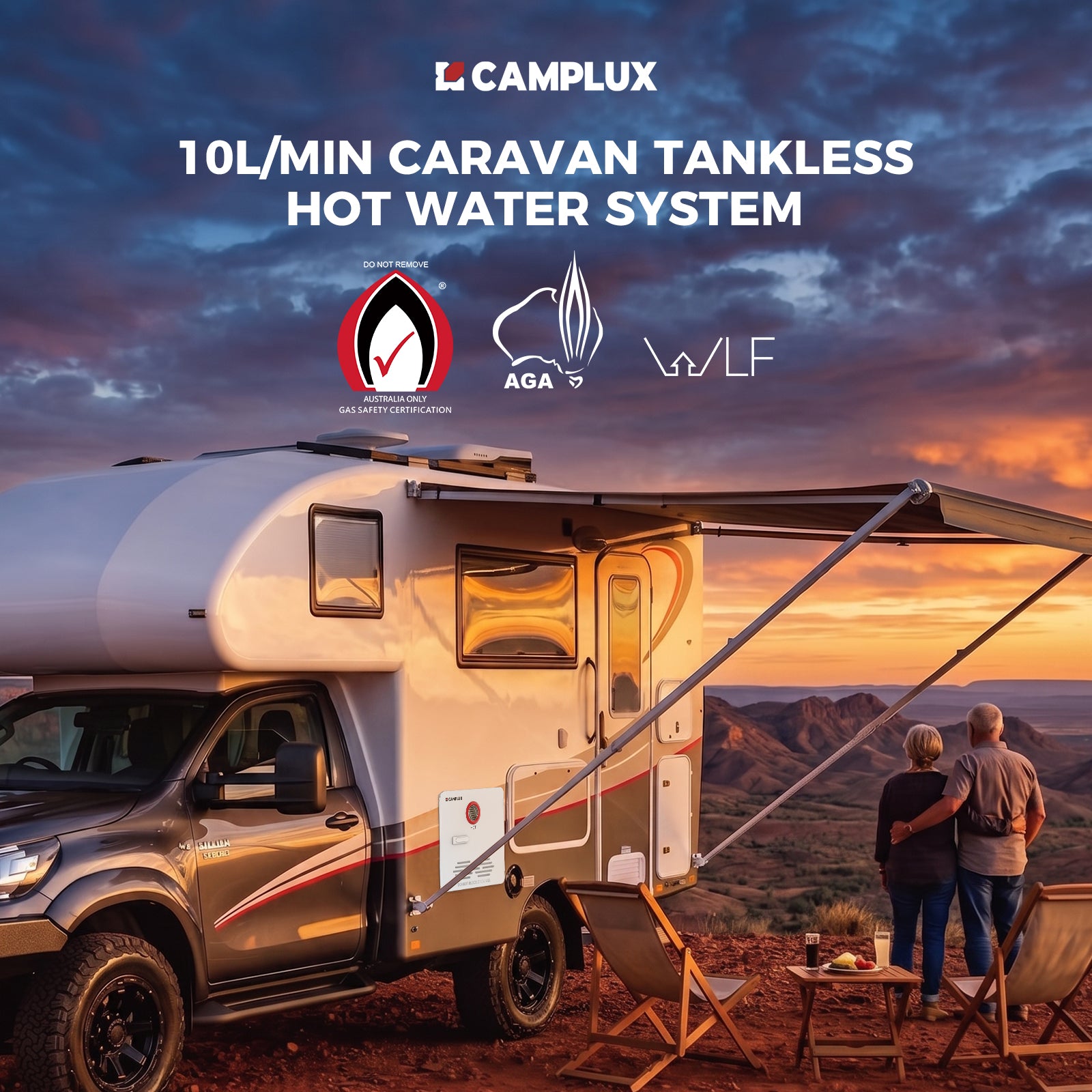 Camplux 2.64 GPM RV Water Heater 65,000 BTU Classic Line