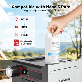 Camplux Dé à coudre mural 60 mm en acier inoxydable pour chauffe-eau à gaz