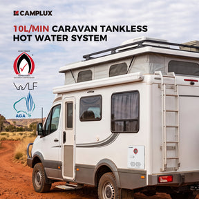 Camplux Classic 65,000 BTU RV Tankless Water Heater 2.64 GPM-White