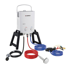 Camplux AY132GMAX Portable Propane Water Heater, Pump Stand Kit
