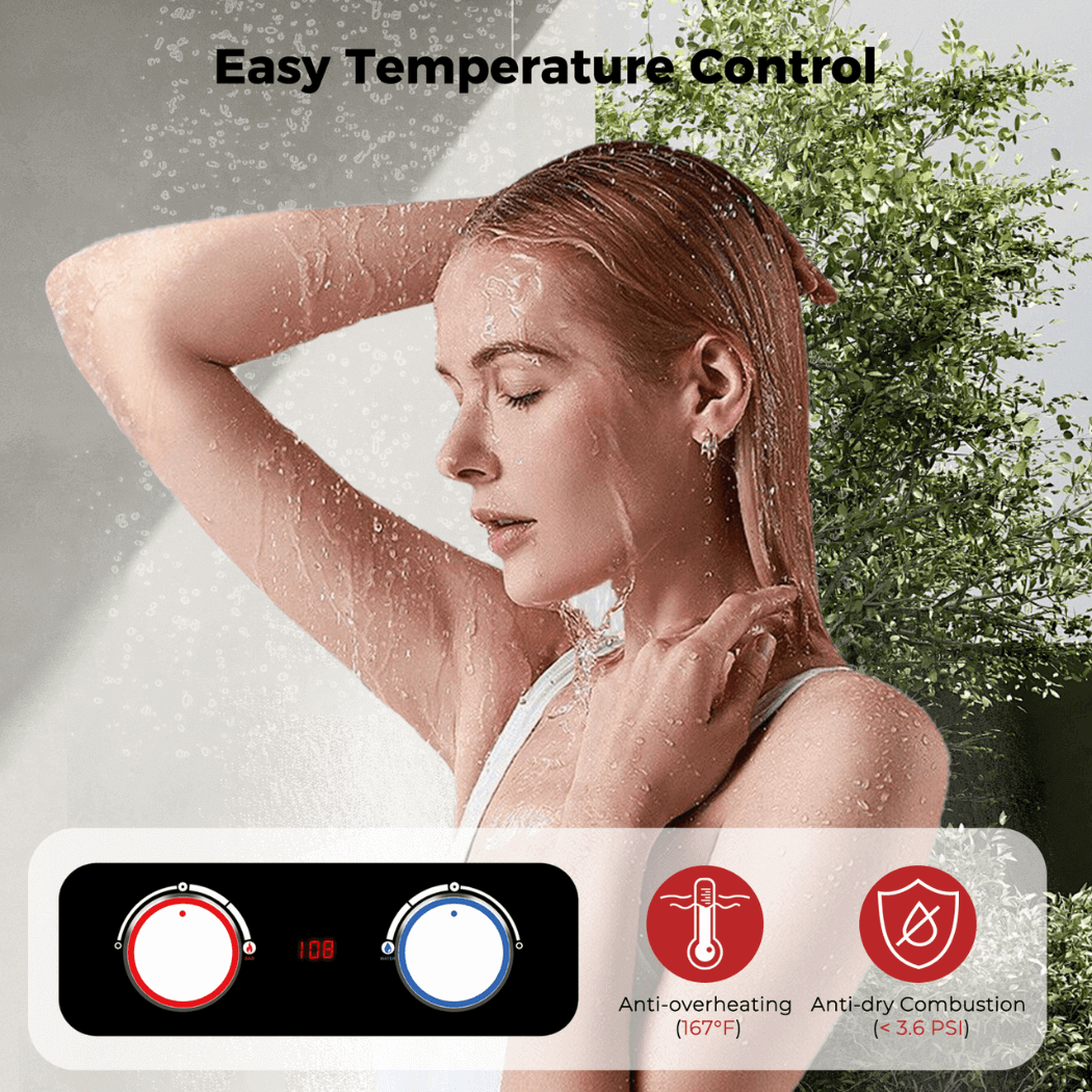 Camplux BD264 Tankless Propane Water Heater Portable
