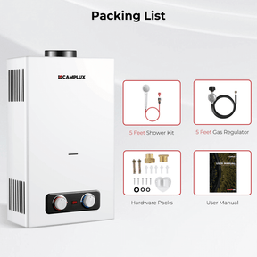 Camplux BD264 Tankless Propane Water Heater Portable