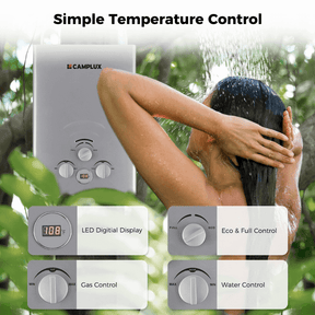 Camplux BW158G Camping Water Heater Propane