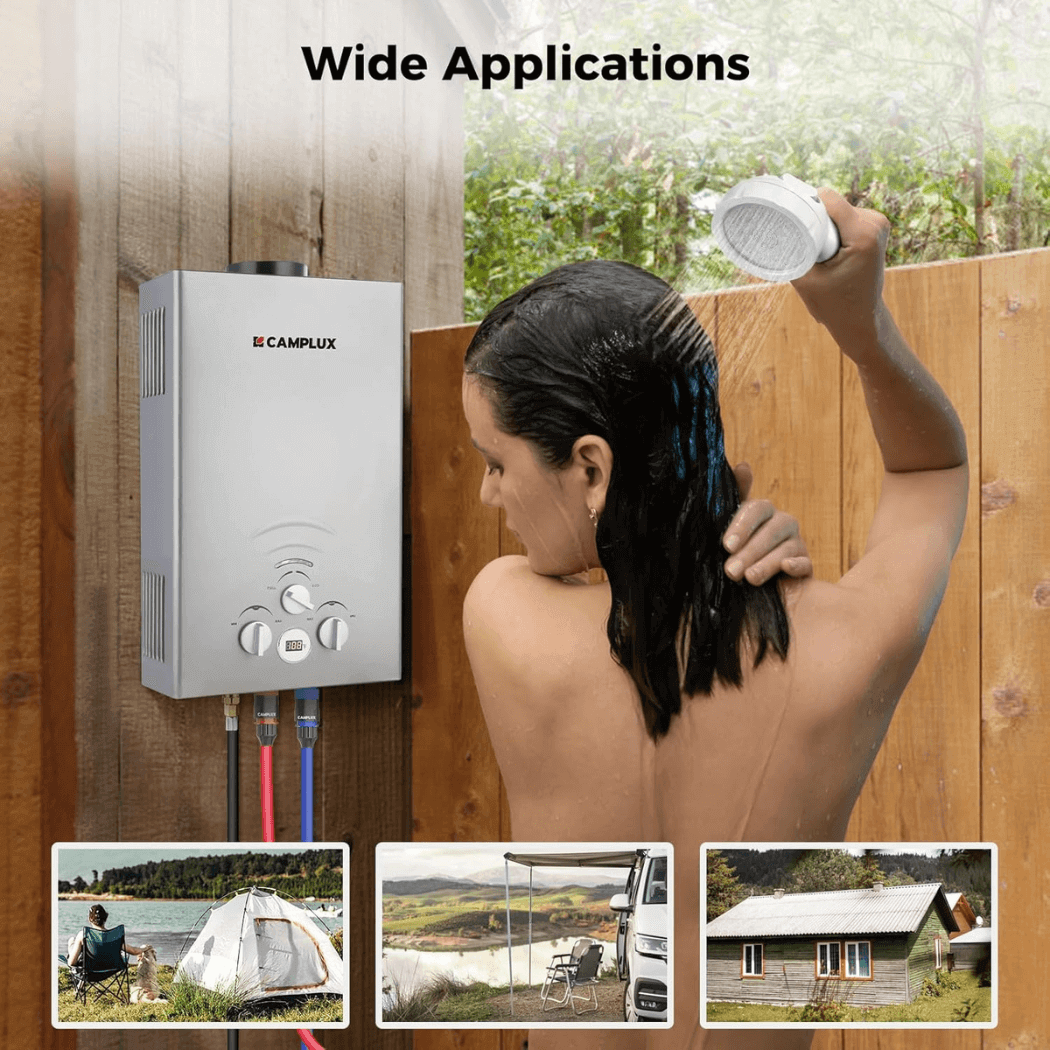 Camplux BW211G Camping Water Heater Propane