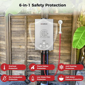 Camplux BW211G Camping Water Heater Propane
