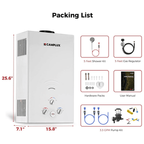 Camplux BW422P120 Camping Water Heater Pump Kit