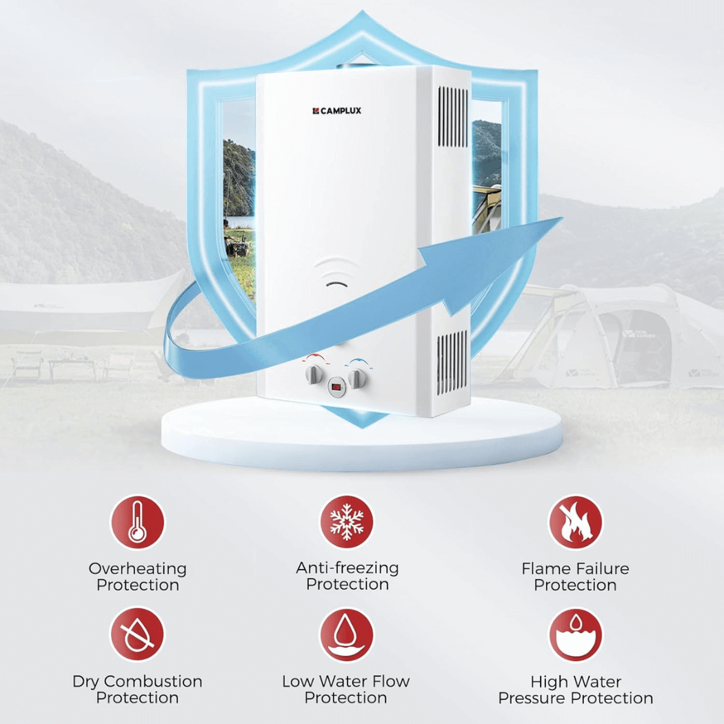 Camplux BW528 Glamping Water Heater Propane