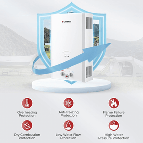Camplux BW528 Glamping Water Heater Propane