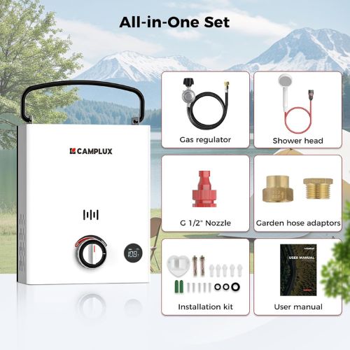 Camplux First F5 LPG Camping Water Heater