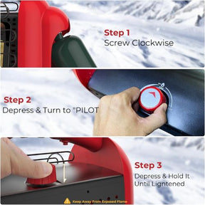 Camplux Portable Heater, Quick Heat 12000 BTU for Camping and Garage, Outdoor Propane Heater BH1501R