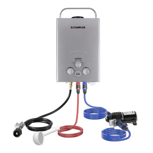 Camplux BW158GP60 Camping Water Heater With Pump Kit
