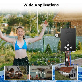 Camplux BW158BP60 Camping Water Heater With Pump Kit