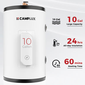 Camplux 10 Gallon Electric Water Heater