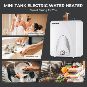 Camplux Electric Mini Tank Point of Use Water Heater 120V - 2.5 Gallon