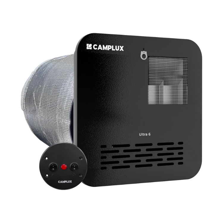 Camplux Ultra 6 Gallon RV Water Heater 12,000 BTU Gas/Electric Hybrid - Black