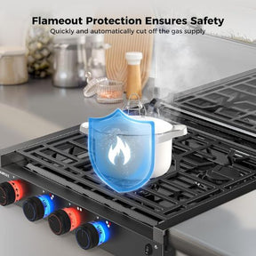 CAMPLUX RV Stove 3 Burners 21,000 BTU, 21 Inches Propane RV Cooktop Elite