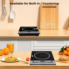 CAMPLUX Portable Induction Cooktop 1800W, 120V Single Burner Electric Cooktop